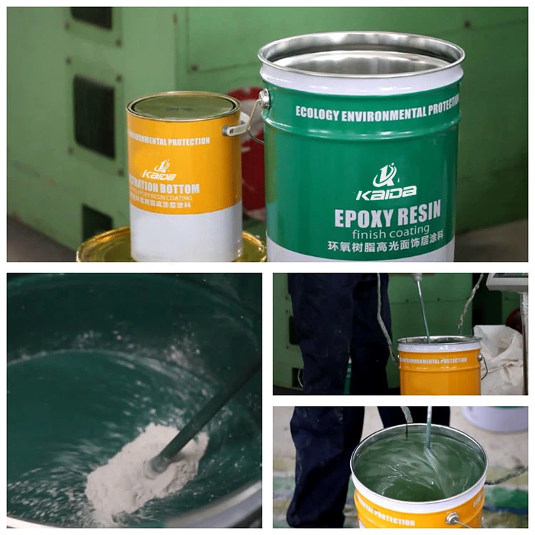 Kaida High quality/High cost performance Eco-Friendly Anti Slip Water-Based Epoxy Floor Coating Paint for Garage Factory Hospital