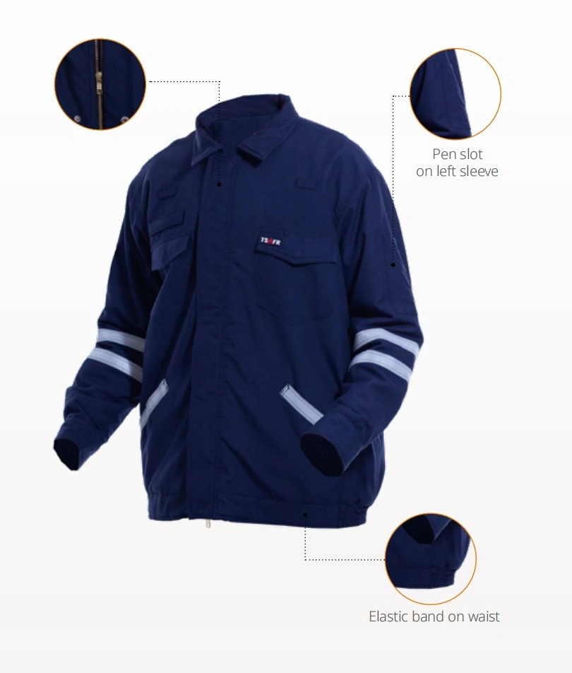 Factory Made Nfpa 2112 Fr Clothing Safety Workwear Outdoor Work Clothes with Buttons/Zippers
