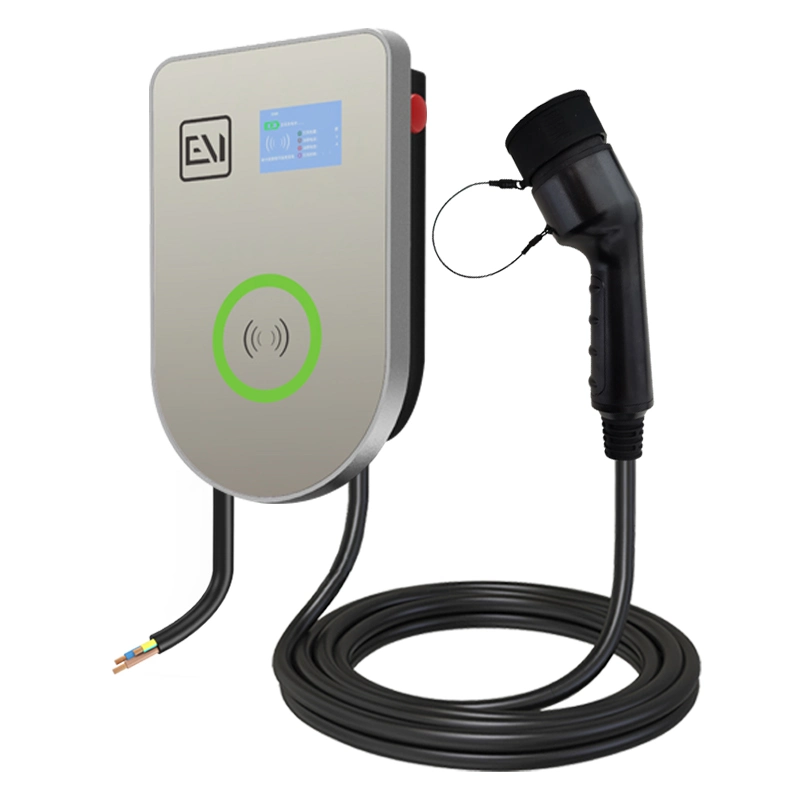Champion Great Performance Type 2 7kw AC EV Charger Station with Swiping Card for Electric Car