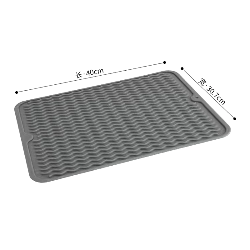 Custom Kitchen Multiple Usage Heat Resistant Silicone Drying Mat Dish Pads