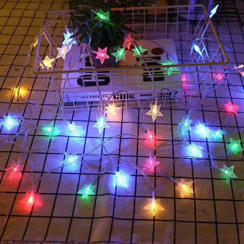 Christmas Fairy LED Holiday Lighting Decoration Star String Lights Outdoor