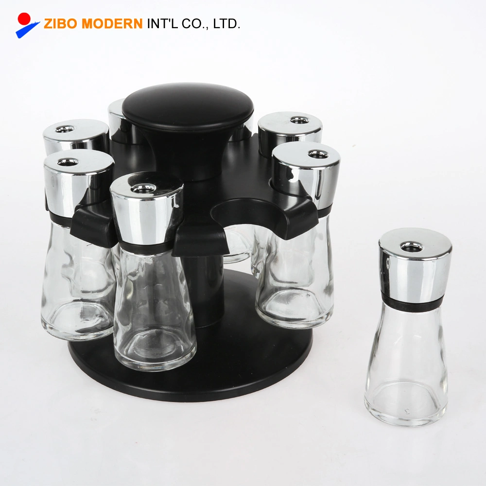 Wholesale/Supplier Clear Revolving Rotating Carousel Plastic Seasoning Spice Bottle Spice Rack