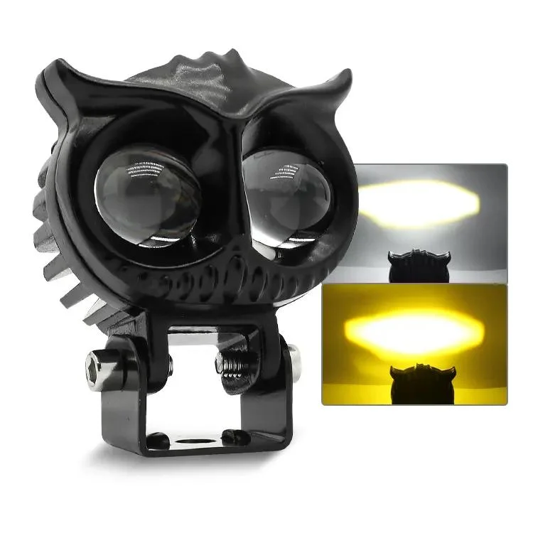 High Brightness New Owl with Bracket Motorcycle Headlights Highlight Longer Life Headlight