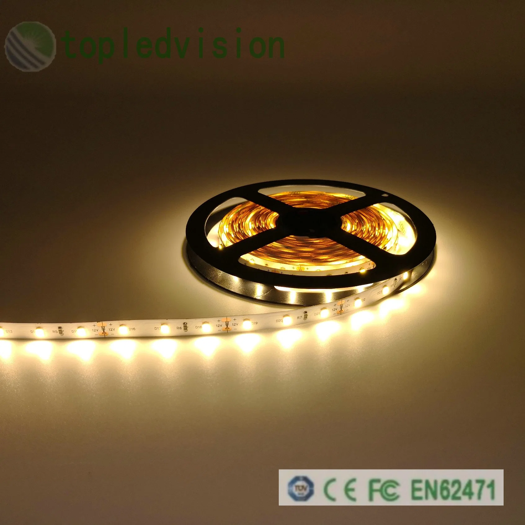 12W/M 12V 2835 Bande LED lumière décoration en vitrine du Cabinet