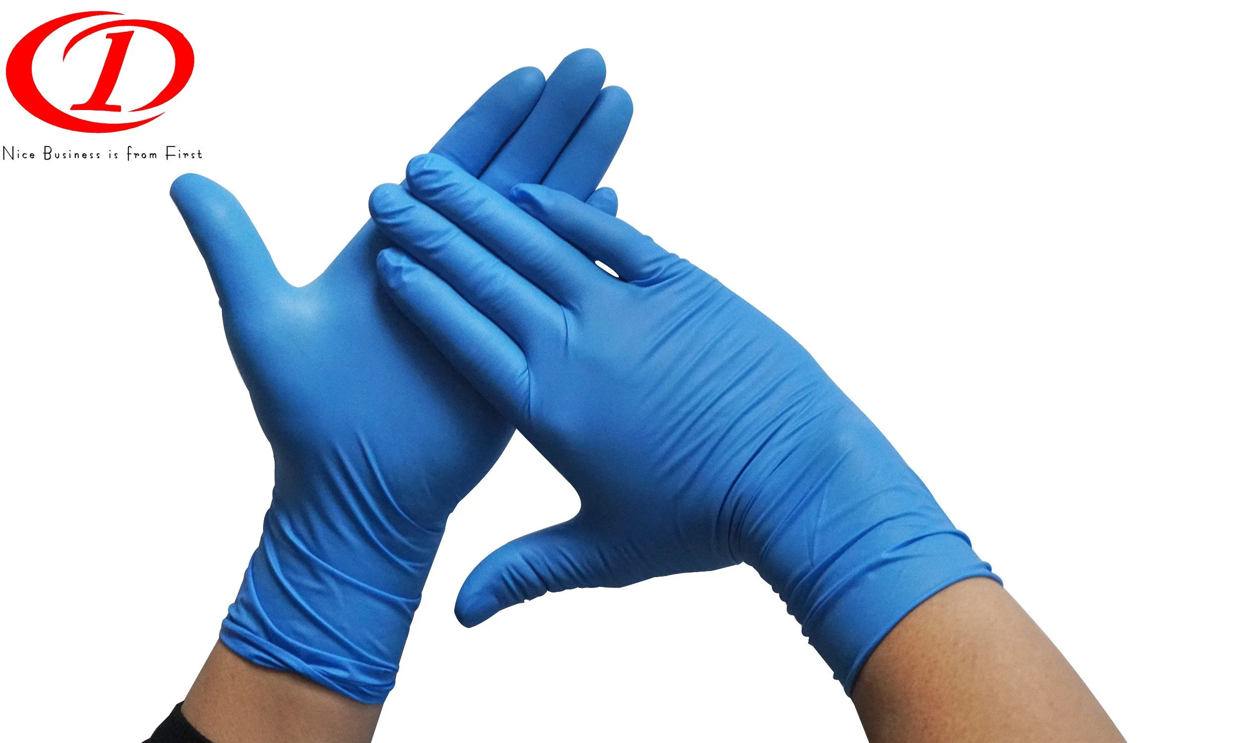 Non-Powder Nitril Gloves Safety Gloves Dfco-0100