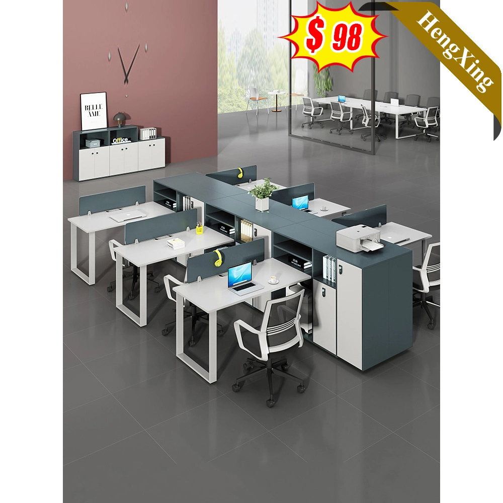 Modern Modular Open Space Office Desk 6 Seat Office Cubicle Table Workstation