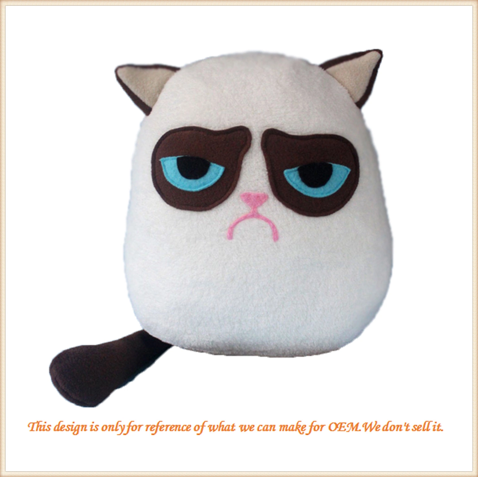 Lovely Ctute Round Soft Plush Neko Toy Stuffed Cat