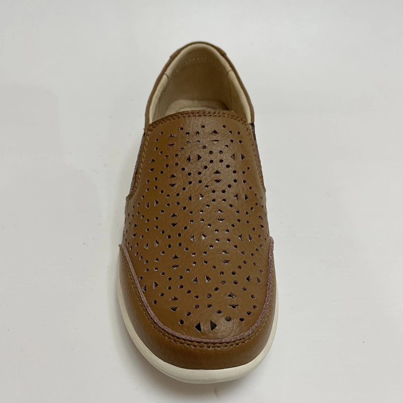 Custom Handmade Wedge Lady Leather Shoes