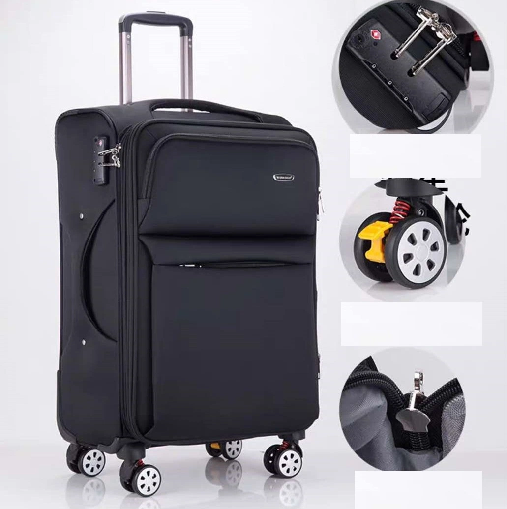 Basics Softside Large Capacity Business Luggage Universal Wheel Traveling Trolley Case Oxford Cloth Suitcase Water-Repellent Expandable Wyz18747