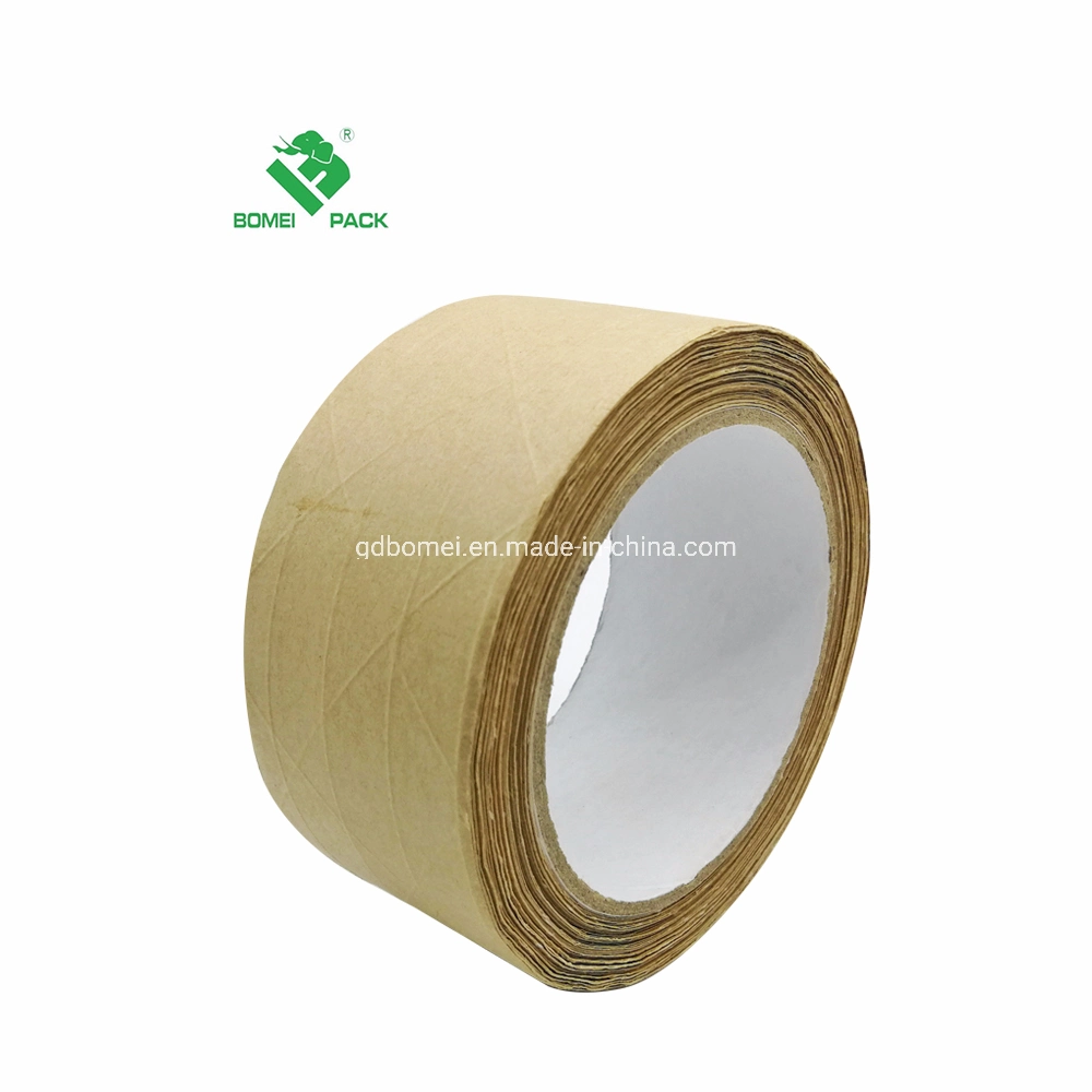 Self Adhesive Fiber Reinforced Kraft Paper Gummed Tape Water Free