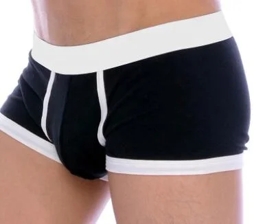 Custom Logo Cotton Spandex Elasticity Men Underwear Fabrics Boxer Briefs Type