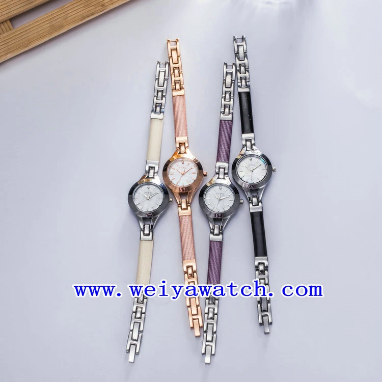 Custom Brand Watch Alloy Luxury Ladies Watch (WY-041A)