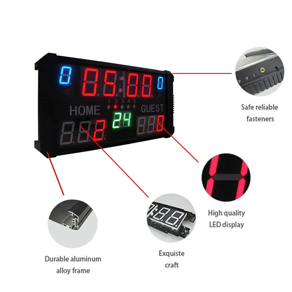 Цифровой электронный магнитный Wireless баскетбол игры Scoreboard встроенный аккумулятор ИНДИКАТОР МИНИ Scoreboard