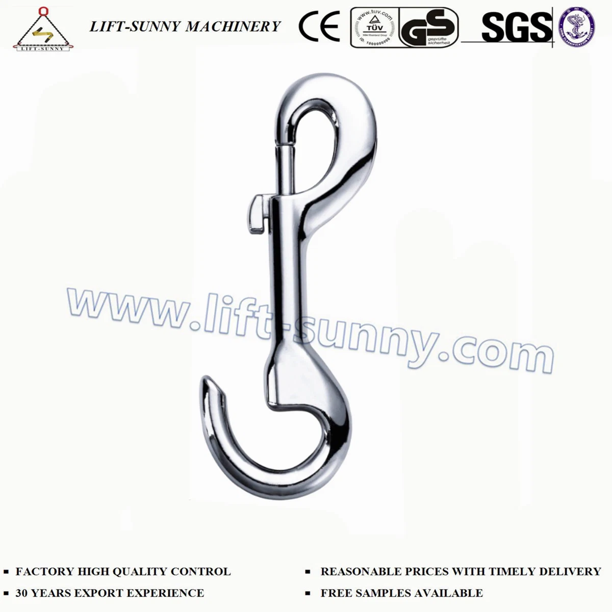 20mm*98mm Double Head Zinc Die Cast Swivel Snap Hook