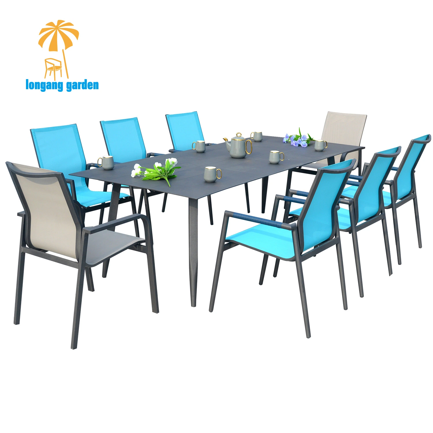 High quality/High cost performance  Balcony Outdoor Furniture Hotel Garden Restaurant Aluminum Dining Chair