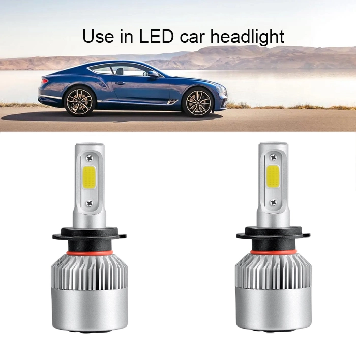 Low Light Attenuation S2 COB Light Source 15W LED Automobile Headlight White Light Bulb Chip