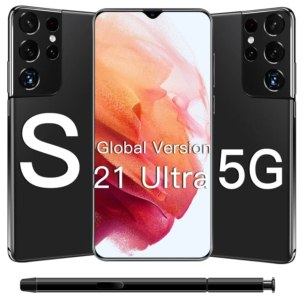 Versão Global por Atacado do Smartphone S21 Ultra 4G/5G Android 6.7 Polegadas HD 16GB+512GB.