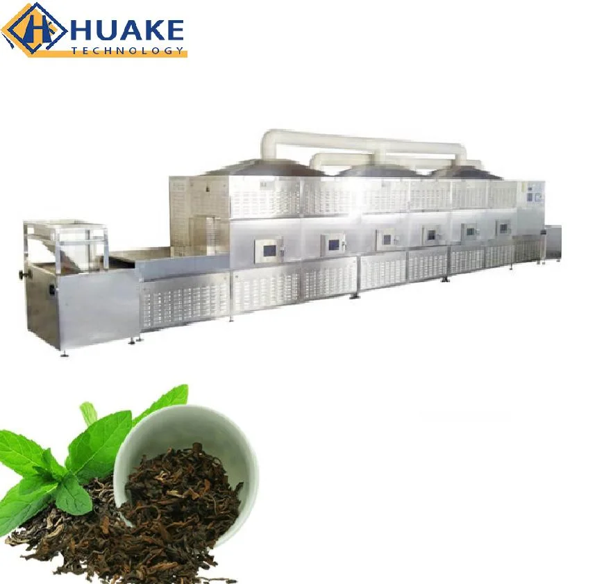 Industrial Tunnel PLC Microwave Drying Sterilization Oven Equipment