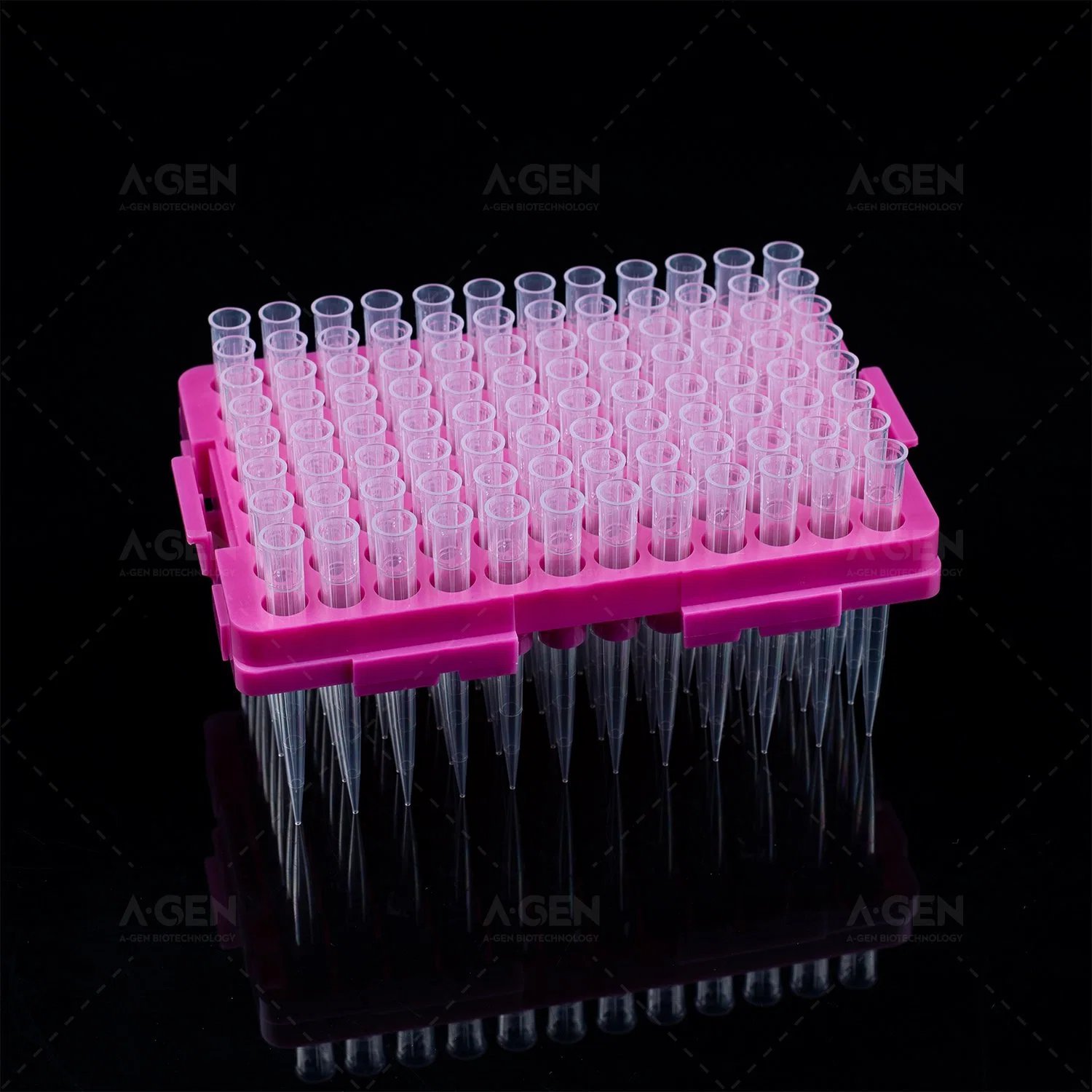 100UL Disposable DNA وRNA Free PCR sparent ماصّة أطراف