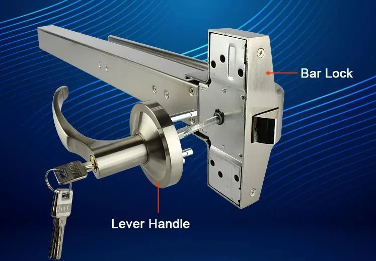 SUS 304 Set Promotion Push Panic Bar Lock Panic Exit Bar-Vorrichtung für Feuerschutztürschloss