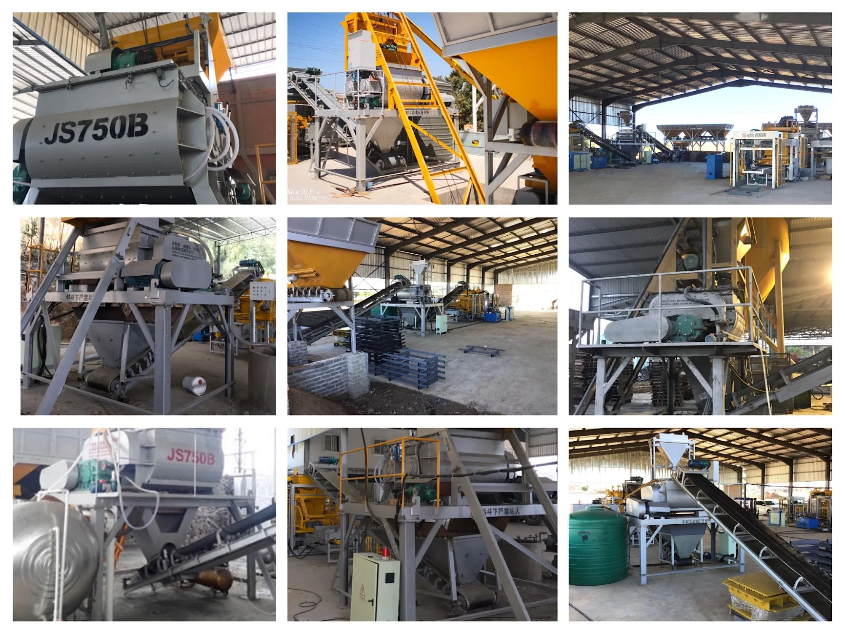 Twin-Shafts Concrete Cement Mixer Machine