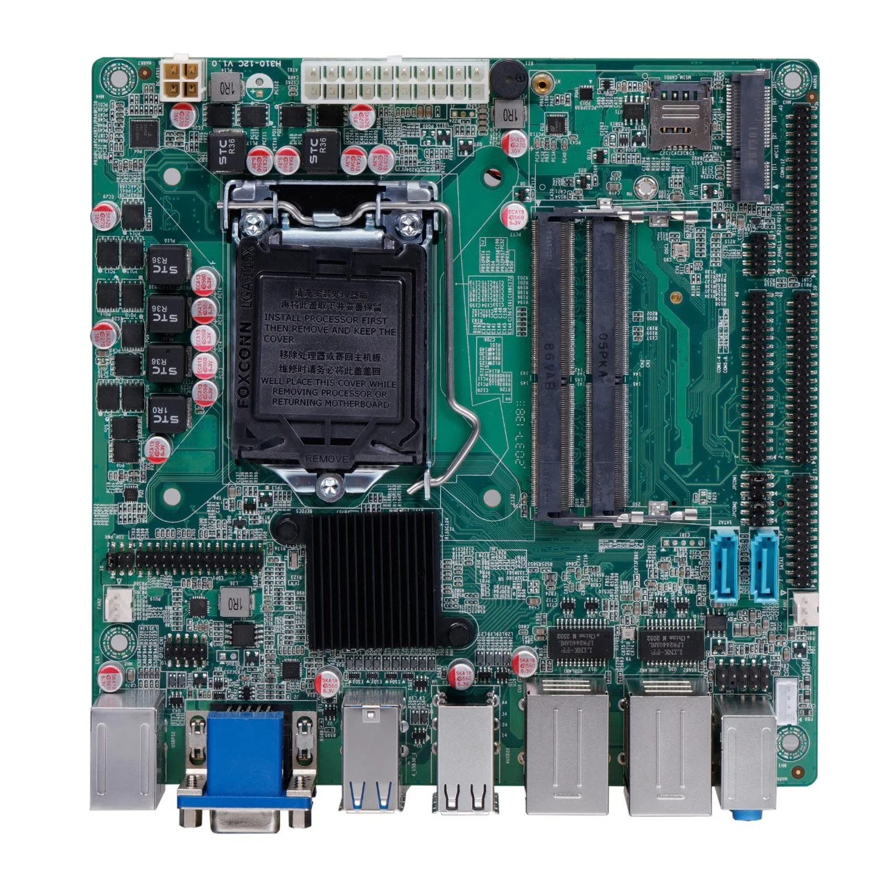 Elsky 170*170mm Motherboard with Processor 6/7/8/9th Gen Core I3 I5 I7 Processor Nb-DDR4 RAM H310 LGA1151 VGA HD_Mi Lvds Qm3200