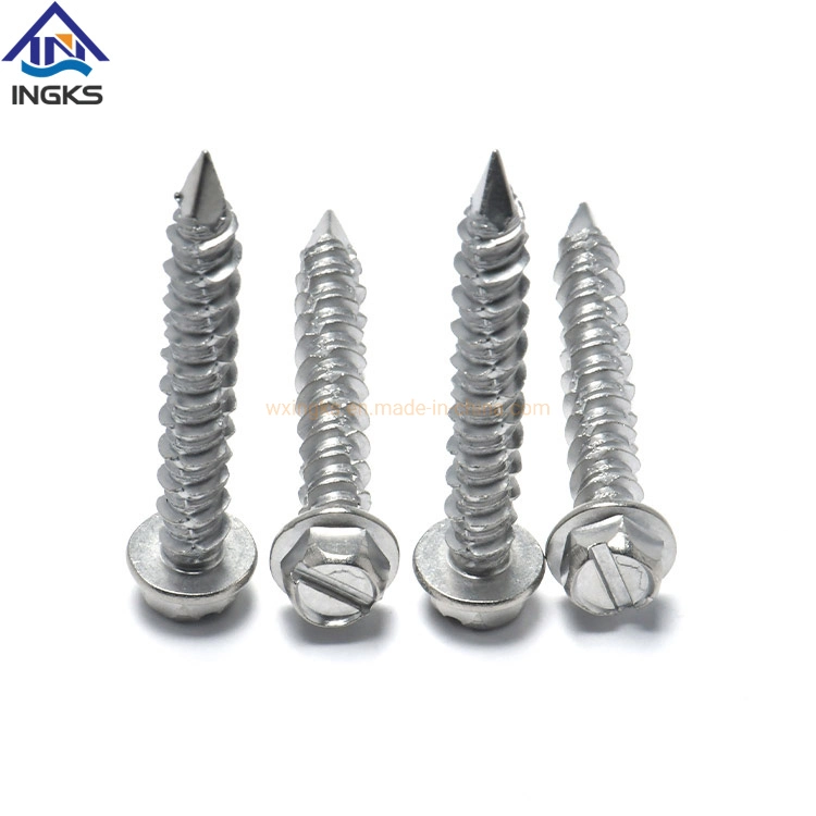 Ingks Supply Customized Indented and Slotted Hex Wafer Head Hi-Low Thread Wood Screws