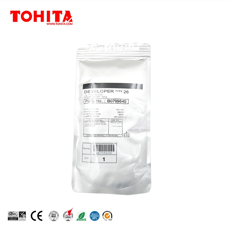 Developer Powder Type 26 B079-9640 480-0158 B0799640 888190 89888 9888 for Ricoh Aficio 2035 2045 3035 3045 Develop Powder Tohita