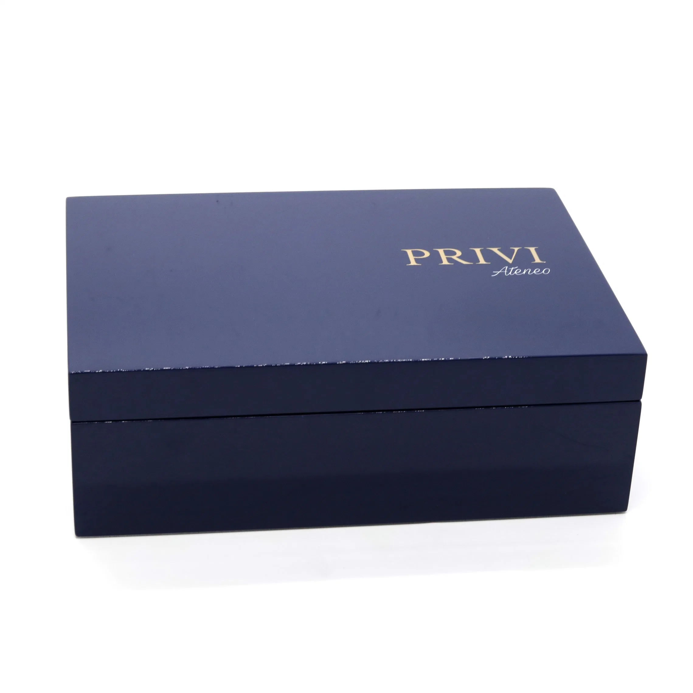 Luxury Blue Lacquer Wooden Jewelry Watch Gift Packaging Box