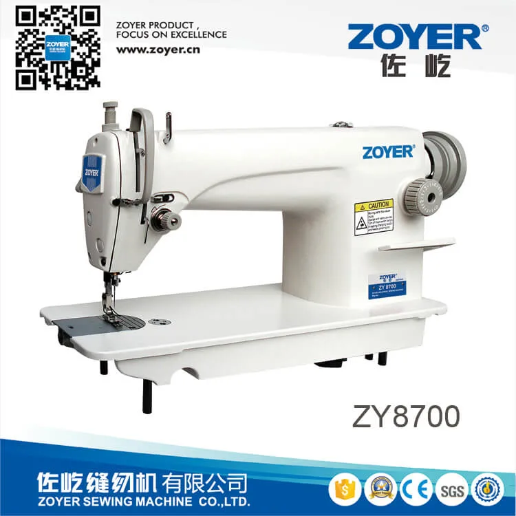 Máquina de coser industrial de alta velocidad Zy8700 Zoyer Lockstitch