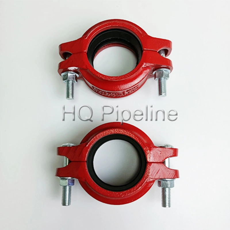 UL FM CE Ductile Iron Grooved Rigid Couplings for Firefighting system