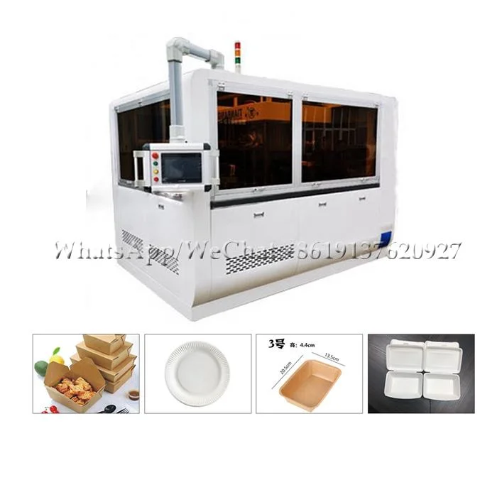 Automatic Food Lunch Paper Packing Box Making Folding Machine for Cardboard Box