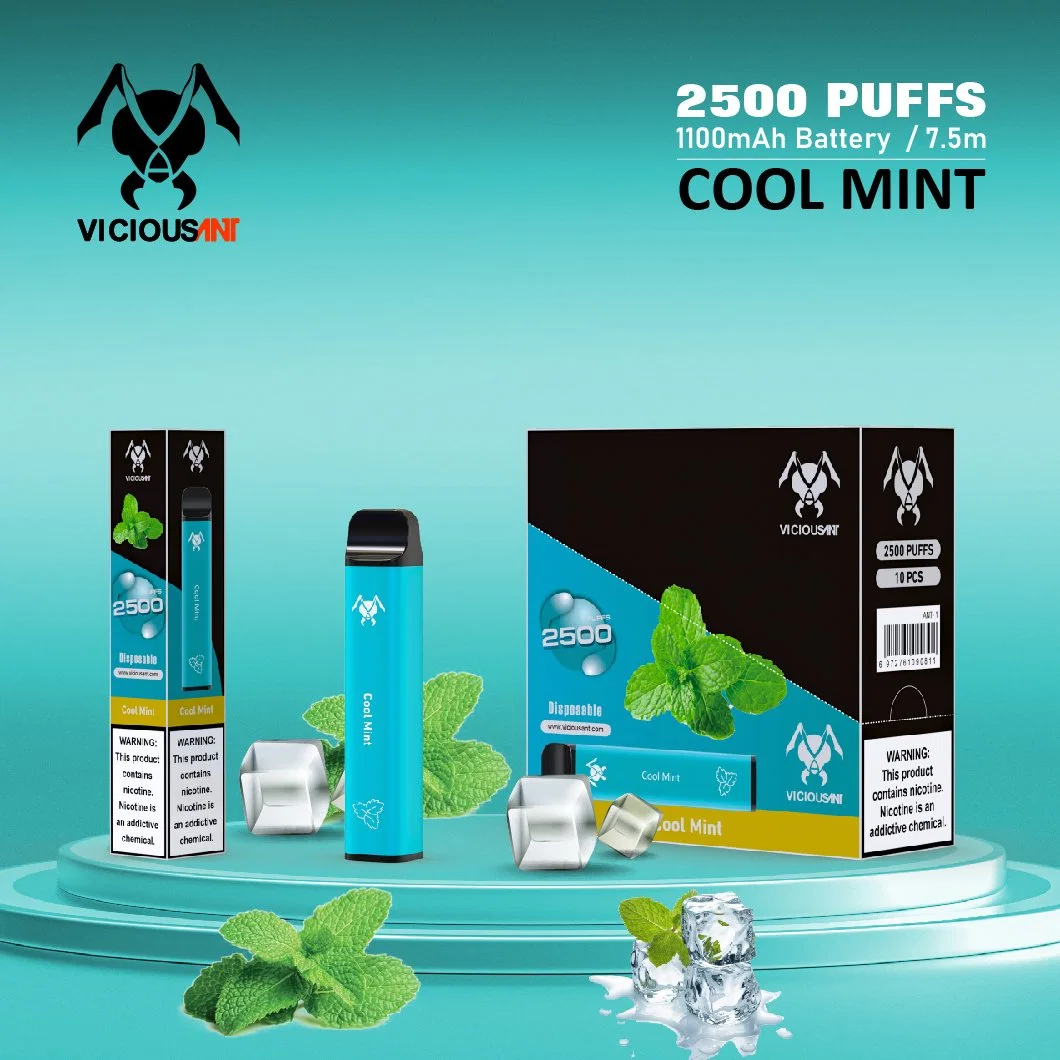 Одноразовый стилус для Vaporizer Pod Puff 2500 производства Китая Курение электронных сигарет