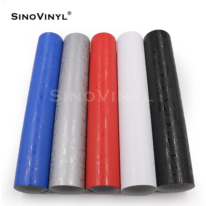 SINOVINYL Super Pressure-sensitive Glue New Pattern 3D Colors Car Film For Decoration