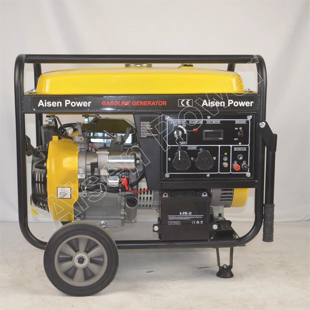 Good Quality 6kw 6 kVA Gasoline Gas Powered Generator