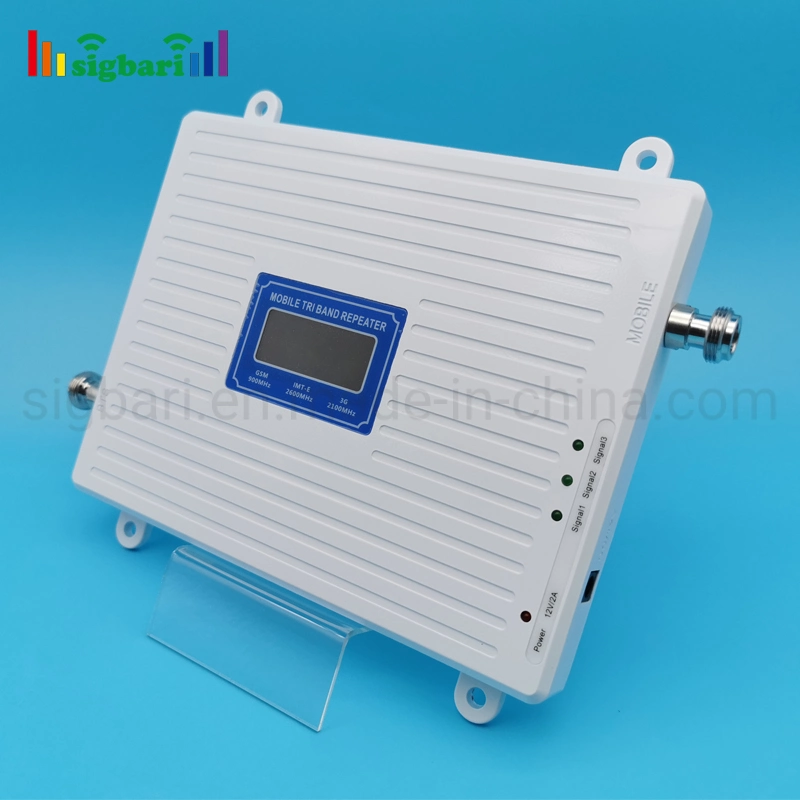 Russian Use Repeater Tri-Band GSM UMTS LTE Repeater 2g 3G 4G Mobile Repeater LCD Display Signal Booster