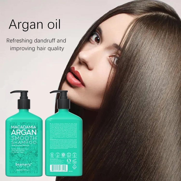 Beamarry Cosmetics Private Label OEM ODM Best Hair Care Hair Beauty Products Macadamia Argan Oil Smooth Shampoo for All Hair Types