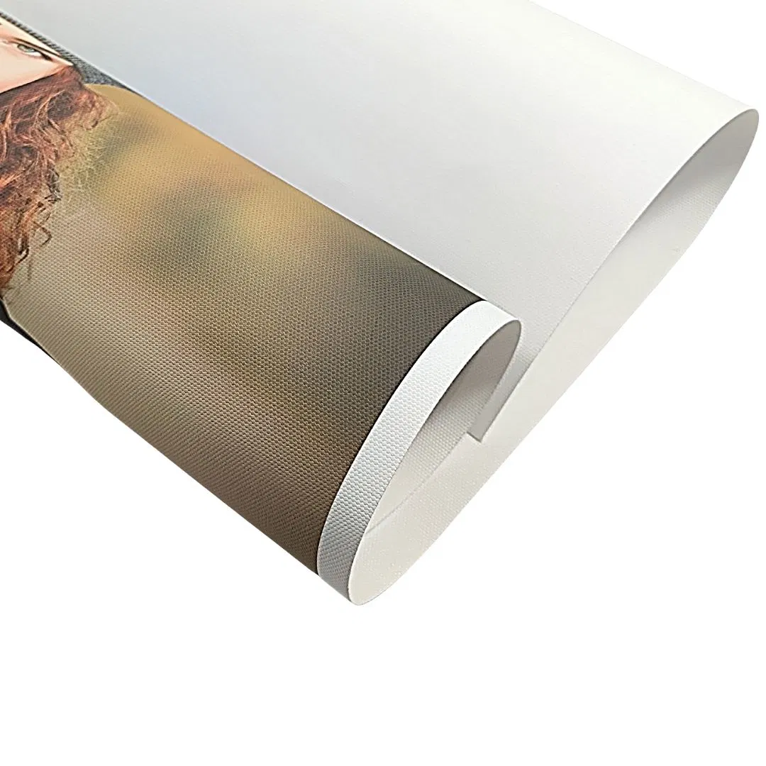 Jutu Woven Digital 100% Polyester Painting Display Eco-Solvent Printing Canvas Manufacture for Banners 0.61*18m