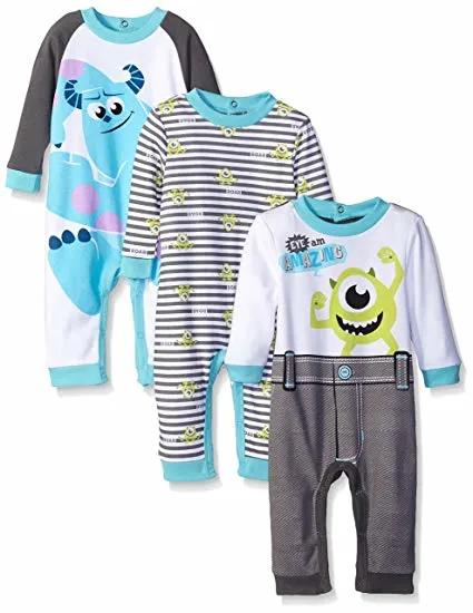 Baby Boys' Finding Nemo Tigger Monsters Inc Mike Sully Coveralls Garments Infant Apparel