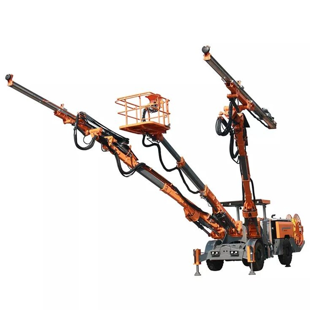 Max. 500m Diesel D Miningwell Twin Three Single-Boom Untertage Mine Bohrer Jumbo Uj33