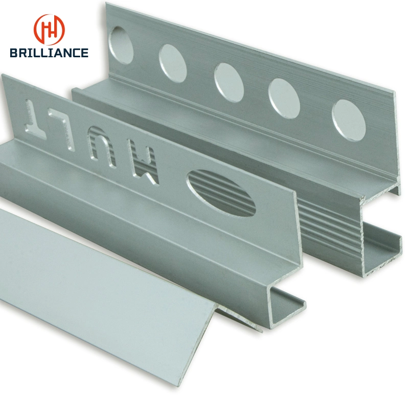 Modern Thickness Customized 0.8mm~1mm Aluminum Tile Trim