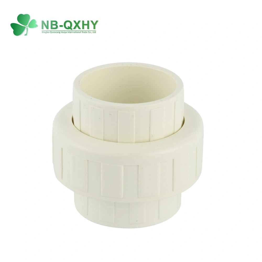 Plastic UPVC ASTM Sch40 PVC Pipe Fitting Union