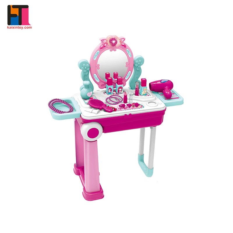 Amazon Kid Beauty Salon Toy Princess Dresser Pretend Makeup Toy Plastic Girl Play Set