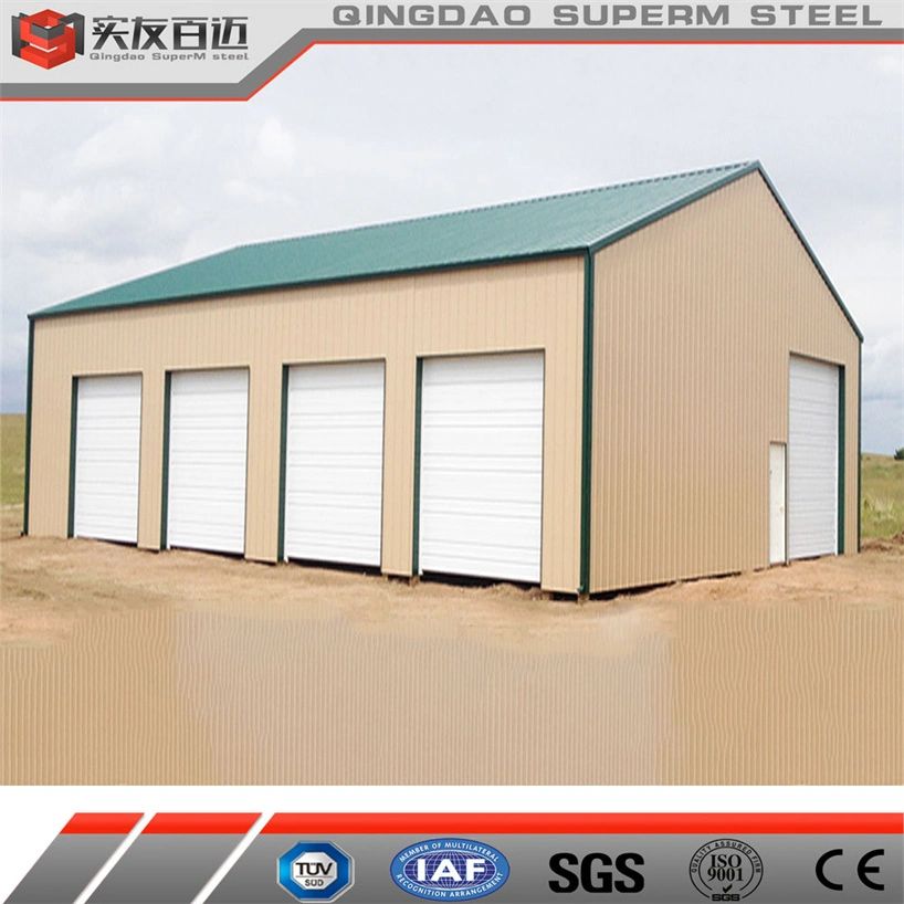 Qingdao Fabrik Wirtschaftliche Leichte Stahlkonstruktion Konstruktion Windbeständig Vorgefertigte Gebäude Preise Prefab Carport Struktur Gebäude Auto Garage Preis