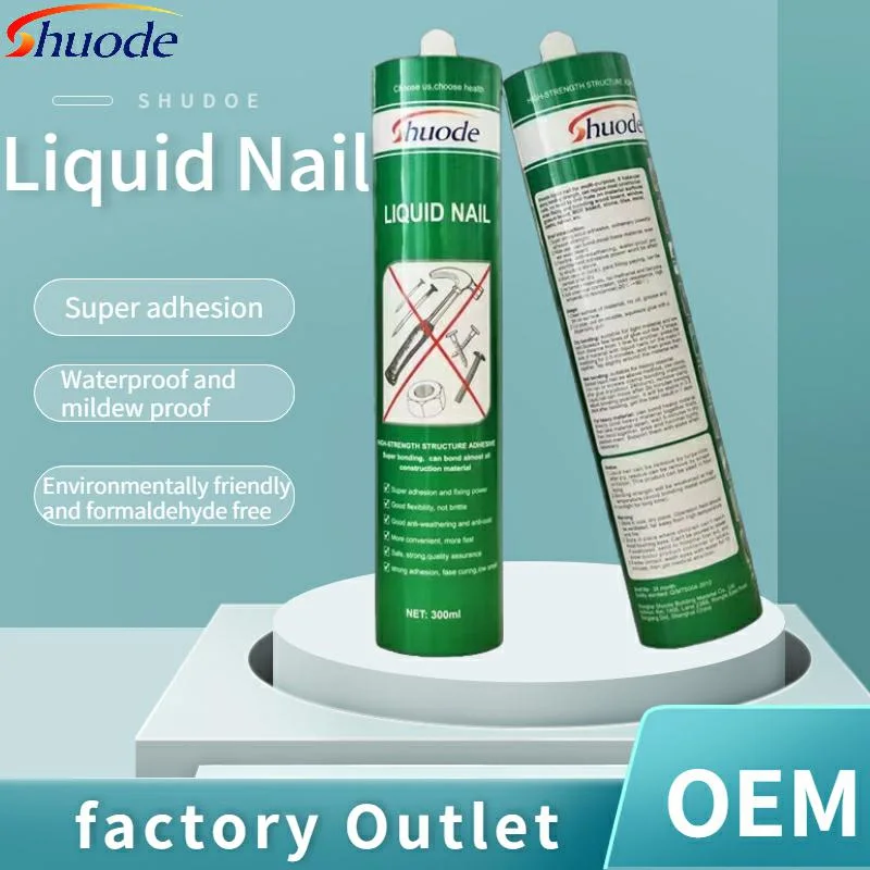 Strong Bond Leather Wood Rubber Metal Glass Adhesive Liquid Nail