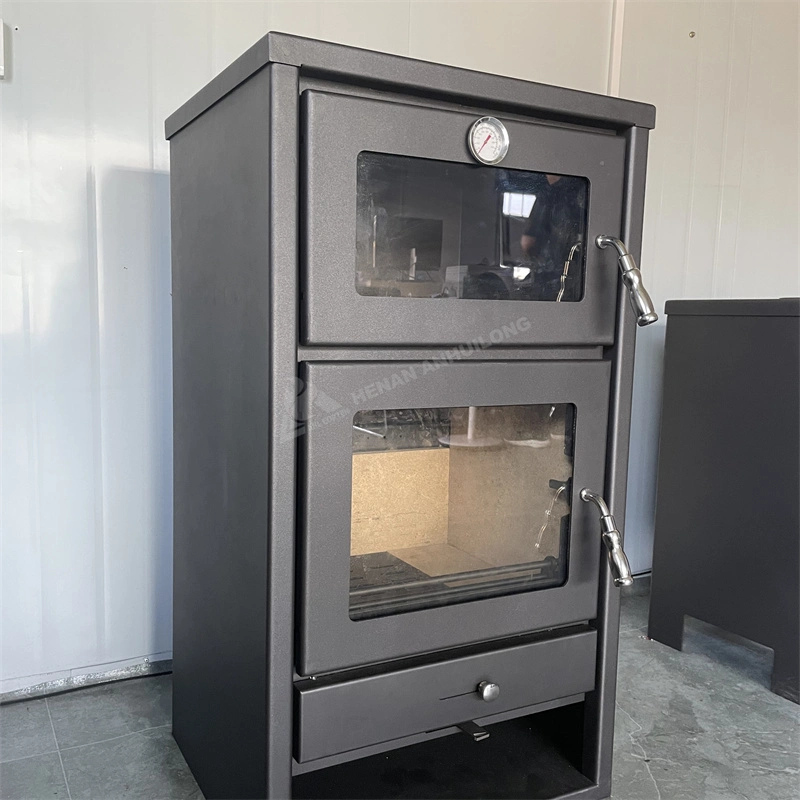 Laser Cut Steel Wood Stove with Oven Household Pizza Stove Indoor Stove with Oven