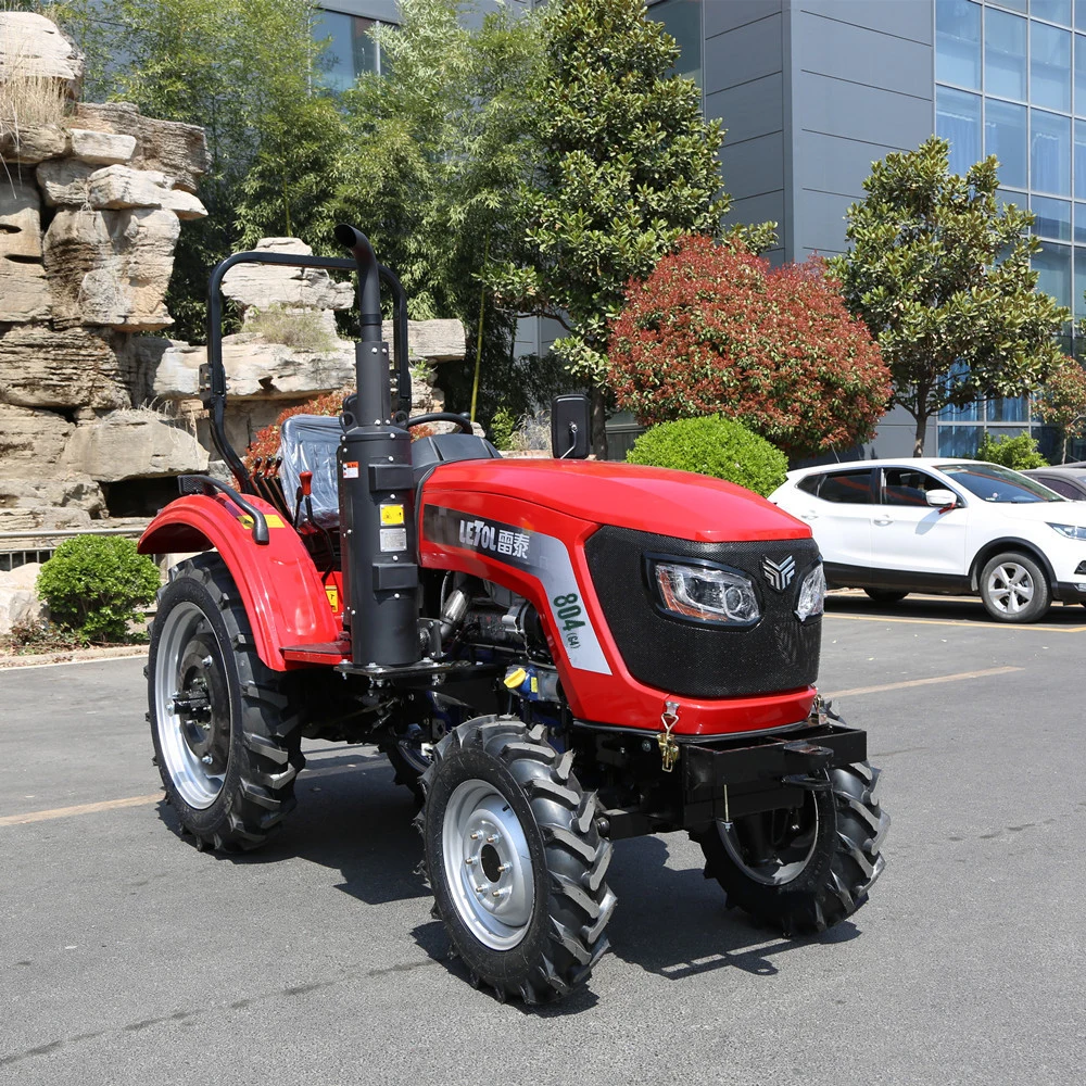 سعر مصنع رخيص 4X4 80HP المحركات رباعية الأسطوانات الجرارات الجديدة للبيع