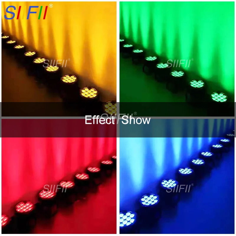 Waterproof Battery PAR Light 12X18W Rgbaw+UV 6 in 1 LED Mobile Phone APP Control Stage Light DJ Disco Equipment