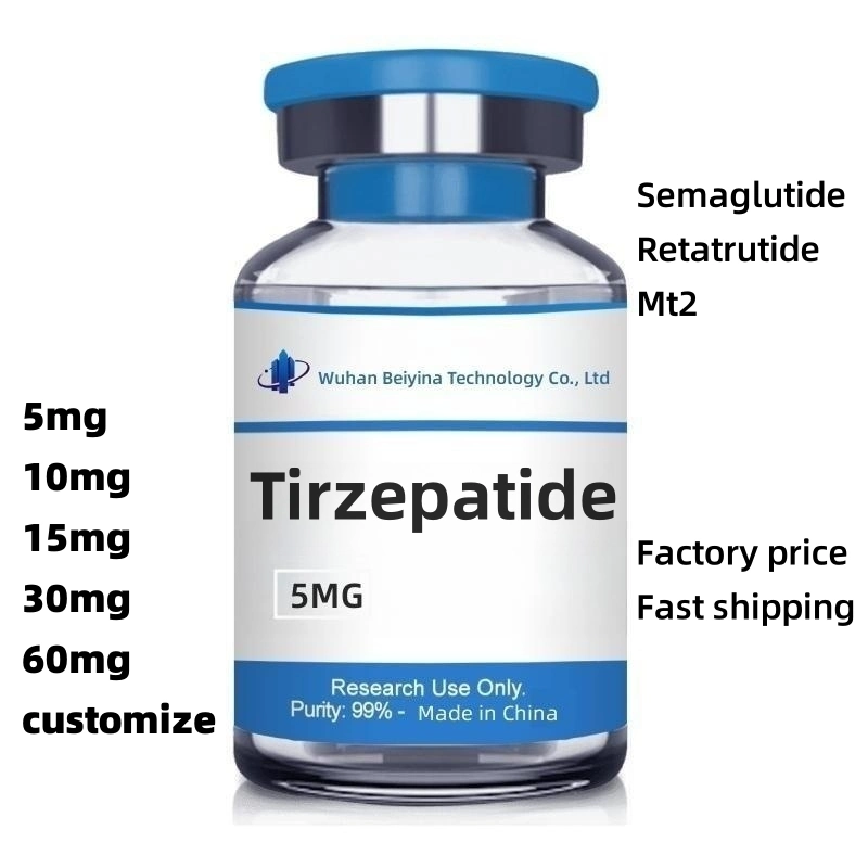 99.9% Purity Weight Loss Peptide Tirzepatide Semaglutide Retatrutide 5mg/10mg/15mg/30mg Vials GLP-1 Polypeptide