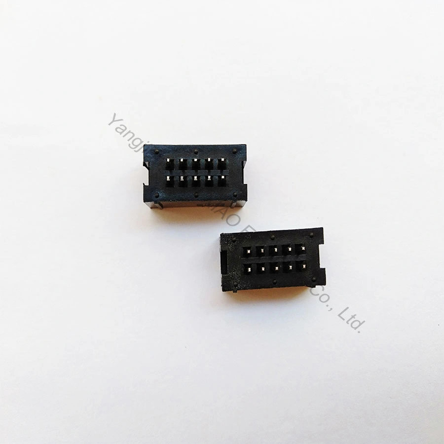 2.54mm Simple Horn Seat Straight Needle DC3-10/14/16/20/26/30/34/40/50p Jtag Straight Socket, Connector, Terminal, Electronic Components, Integrated Circuits